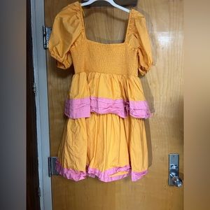 English Factory pink and orange dress